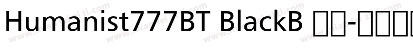 Humanist777BT BlackB 黑体字体转换